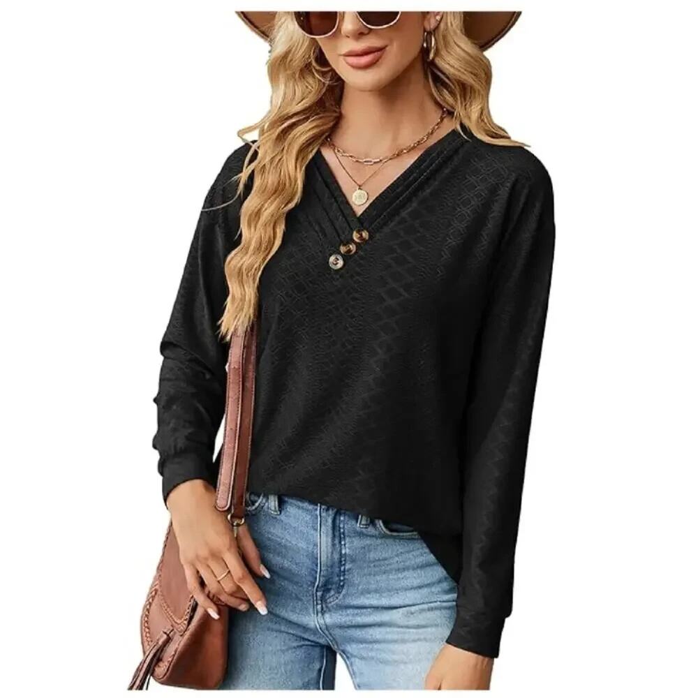 YATHON Women's Tops Dressy Casual Fall Long Sleeve Fashion Ladies Loose Fit